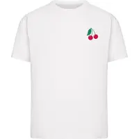 Miss Tee Camisa 'Cherry Blossom' verde / rosa escurecido / vermelho cereja / branco natural