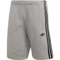 Adidas Calças '3-Stripes' cinzento claro / preto
