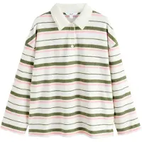 Next Pullover oliveira / cor-de-rosa / branco