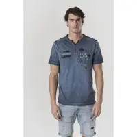 KOROSHI Camisa marinho / azul ganga / azul pastel / vermelho vinho