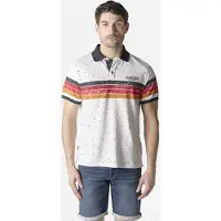 KOROSHI Camisa tangerina / vermelho cereja / preto / offwhite