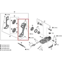 Shimano Placa Da Gaiola Externa Gs Type Rd-m9250 Y3k798100