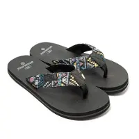 Brasileras Sapato de praia/banho 'Azteca' azul claro / amarelo / preto / branco
