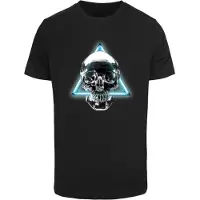 Mister tee Camisa 'Neon Skull' mistura de cores / preto