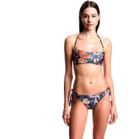Emporio Armani para mulher. EW000798_AF20242 Biquíni Logomania azul (XL), Beachwear, Poliamida