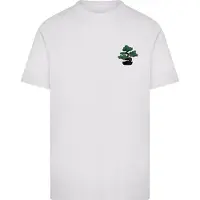 Mister tee Camisa 'Money Tree Perfect Place For Shade' verde escuro / preto / branco