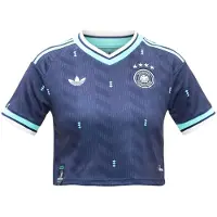 Adidas T-Shirt mangas curtas Away Crop Germany Football Jersey mulheres - Azul - EU M