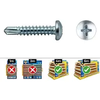 Celo Parafuso Autoatarraxante Com Cabeça Pan Zinco 7504n 4.8x50 Ph 250 Unidades