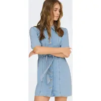 ONLY Vestidos camiseiros 'ONLVIBBE' azul ganga