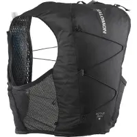 Salomon - Mochilas trail - Active Skin 8 Set Black/Metal para Unissexo - Tamanho L - Preto