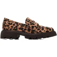 Carmela para mulher. 16254505-LEOPARDO Sapatos de couro 162545 animalprint (39), Plano, Nenhum, Casual, Animal print