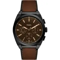 Fossil Relógios analógicos 'Everett' castanho / preto