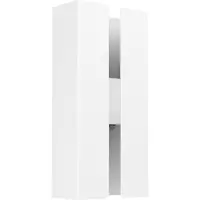 Eglo Candeeiro de parede exterior LED Briscola, branco, altura 20 cm, metal, CCT