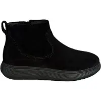 FitFlop para mulher. E35-090 Botas de couro Iq-Comff com fecho de correr preto (40), Plano, Zíper, Casual