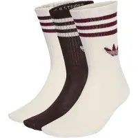 Adidas Meias de Cano Médio 3-Stripes – 3 Pares