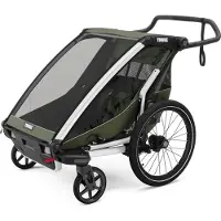 Thule - Carrinhos desportivos - Chariot Lite Double Vintage Green para Unissexo - Caqui