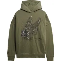 Superdry para mulher. W2012463A Sweatshirt Tatto verde (XL), Casual, Algodão