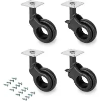 Emuca Kit De Roda Para Furo 2 Com Placa De Montagem