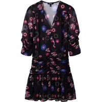 Desigual Vestido 'MOONI-LACROIX' azul / rosa / vermelho / preto