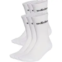 Adidas Meias Crew Linear Cushioned