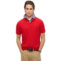 Superdry para homem. M1110438A Pólo City em piqué vermelho (M), Casual, Algodão, Manga curta