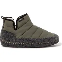 Nuvola Nuvola. Pantufa 'Boot New Wool' verde escuro