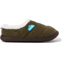 Nuvola Nuvola. Pantufa 'Classic Cordy' verde escuro