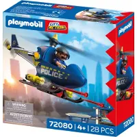 Playmobil Jogo De Construção Police Helicopter With Radar