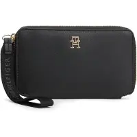 Tommy Hilfiger Carteiras 'Signature Tape Wrist Strap' preto