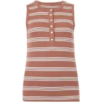 Gap Top castanho claro / branco