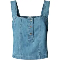 Pepe Jeans para mulher. PL3051437 Top Bridget azul (M), Casual, Algodão, Sem mangas / correias