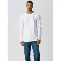 TeeShoppen Camisa ' Basic Long ' branco