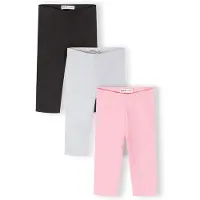 MINOTI Leggings cinzento claro / rosa / preto