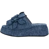 Desigual , sandália plataforma denim, Mulher, AlgodÃO, Azul, 38