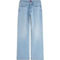 Tommy Hilfiger Calças de ganga 'Mid Rise Whiskered Bootcut' azul claro