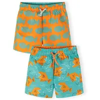 MINOTI Calções de banho turquesa / laranja