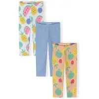 MINOTI Leggings azul claro / amarelo claro / cinzento claro / laranja pastel