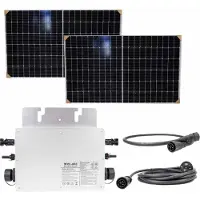 Pni Kit Solar Fotovoltaico Green House M600 Com Microinversor E 2 Painéis Solares 375w