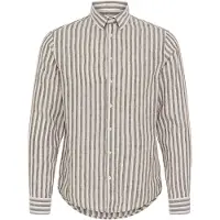Casual Friday Camisa cappuccino / acastanhado / branco
