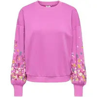 ONLY Sweatshirt 'ONLBROOKE' amarelo claro / jade / orquídea / magenta