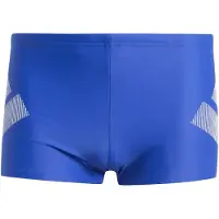 Adidas Calções de banho desportivos 'Big Bars' índigo / branco