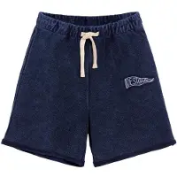 Desigual , bermuda logo bordado, Infantil, AlgodÃO, Azul, 5/6