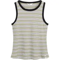 Mela London Top 'Drisna' verde pastel / preto / branco