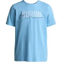 Alessandro Zavetti Camisa 'Pometi' azul claro / preto / branco