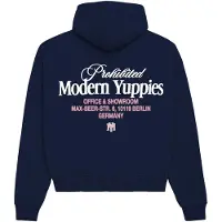 Prohibited Sweatshirt 'Modern Yuppie' azul escuro / rosa claro / branco