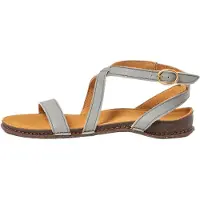 El naturalista para mulher. 258021361005_061 Sandálias de couro bege N5802 (39), Plano, Fivela, Casual