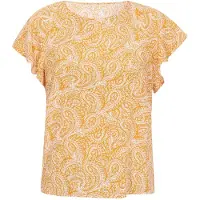 Jeona Blusa 'Fashion Look' caril / branco