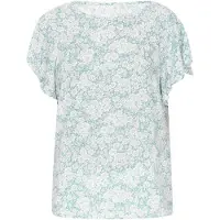 Jeona Blusa esmeralda / branco