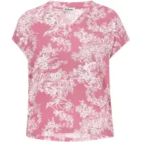 Jeona Blusa 'Fashion Look' rosa / branco