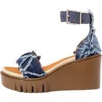 Art para mulher. 12085S1NF003_0B0 Sandálias 2085S Catania azul (39), Tecido, 8 a 10cm, Fivela, Casual